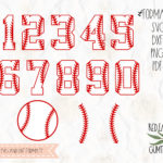 Baseball Numbers Baseball Baseball Stitches Softball In