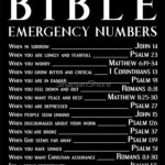 Bible Emergency Numbers Canvas Print By ShamanShore