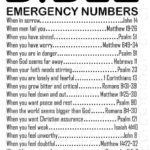 Bible Emergency Numbers SVG PNG DXF File From