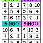 Bingo Numbers 1 10 Bingo Educativo De Alfabetiza o