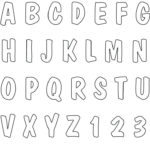 Bubble Letters Generator Applique Alphabet Templates