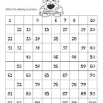 Chart Of Numbers 1 100 Kindergarten Coloring Sheets