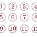 Christmas Countdown Numbers Printable CHRISMASTUR