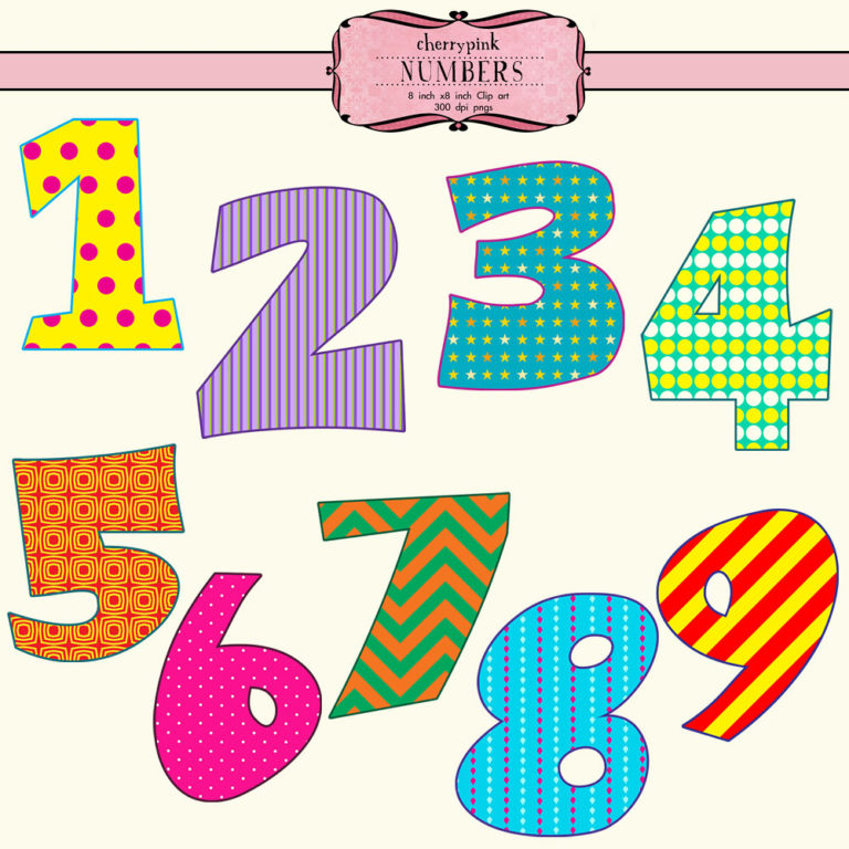 Clip Art Scrapbook Numbers Www etsy listing 74200742