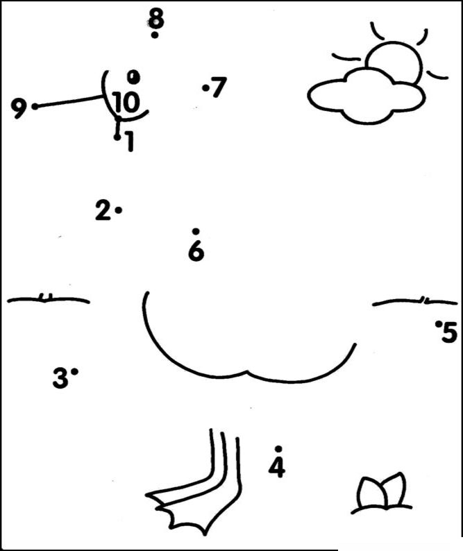 Connect The Dots Numbers 1 10 Part 2 Printable For Connect The Dots Numbers 1 10 Part 2 Printable For