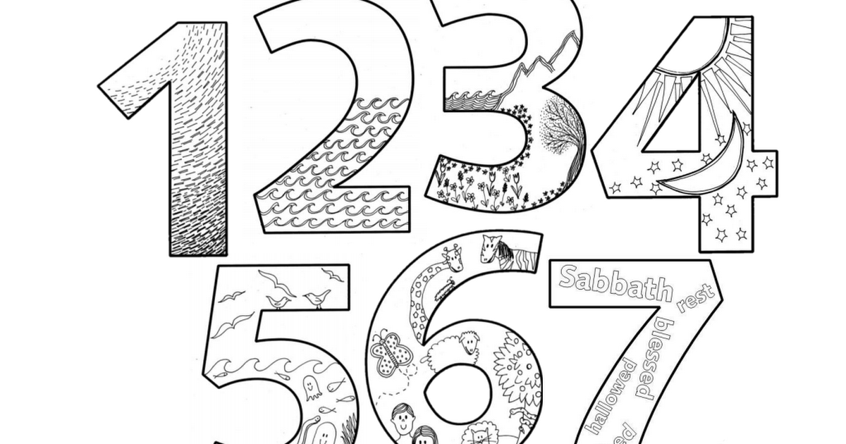 Creation Numbers Coloring Book Pdf Bible Crafts Creation Numbers Coloring Book pdf Bible Crafts
