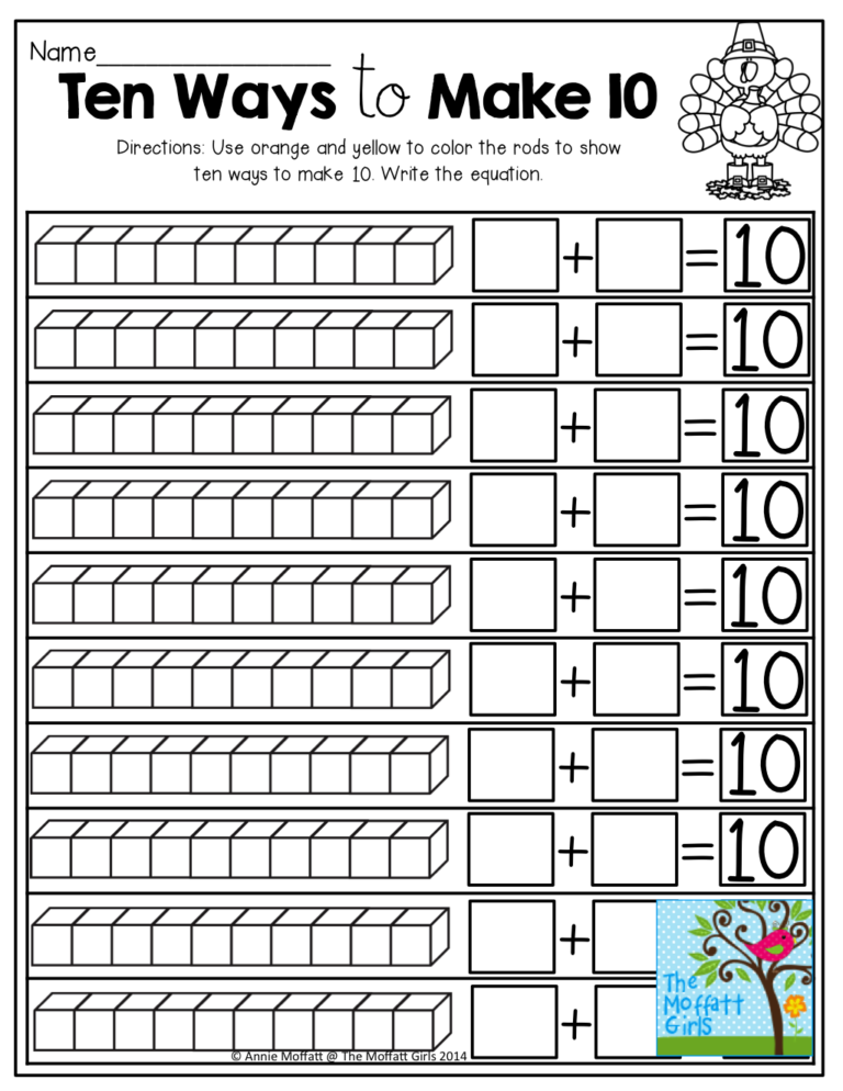 Decomposition Of Numbers Worksheet Worksheets Free Download