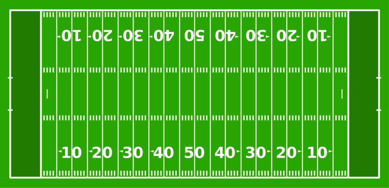 Diagram Of An American Football Field Numbers On The