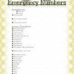 Digital Scrapbooking Made Easy Emergency Numbers
