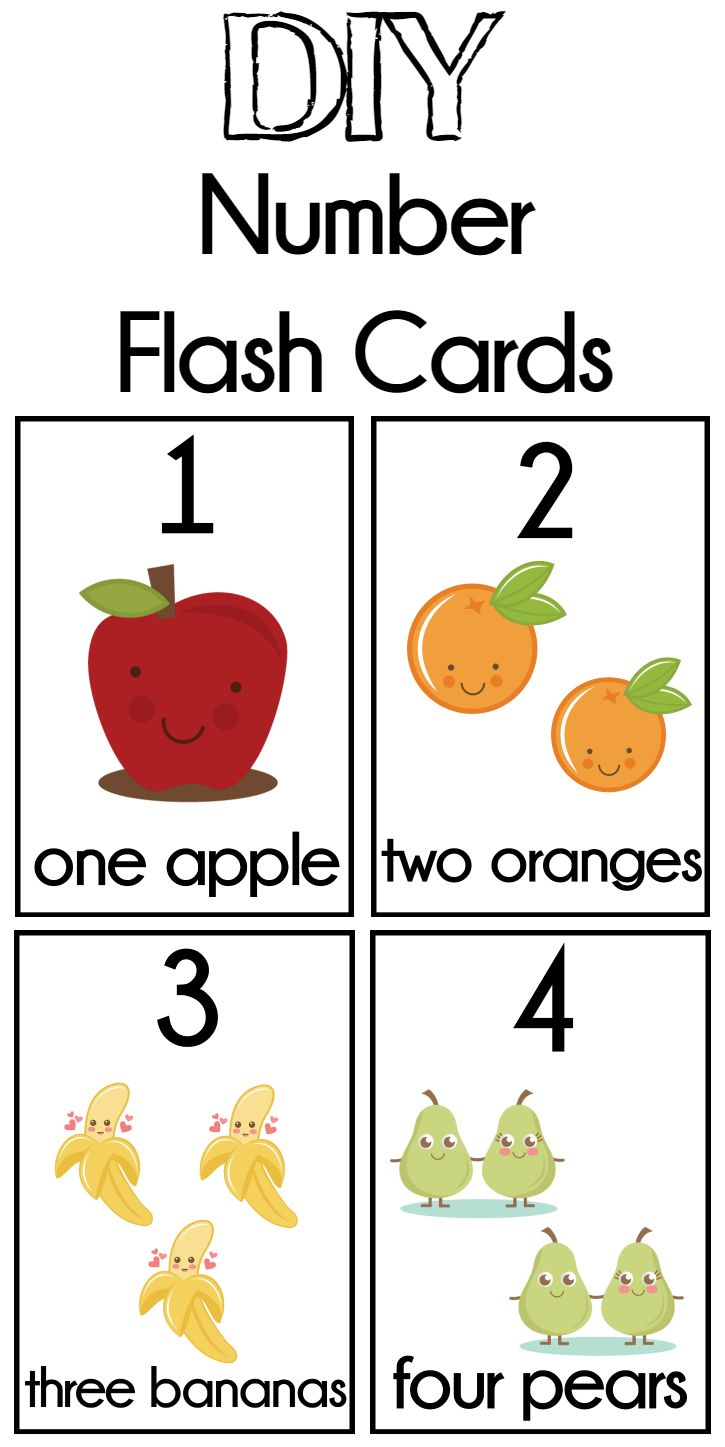 DIY Number Flash Cards FREE Printable Flash Cards Free 
