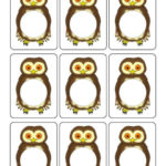 Editable Owl Number Cards Template SB12430 SparkleBox