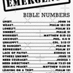 Emergency Bible Numbers Sticker By JenielsonDesign