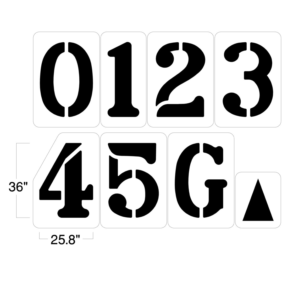 Football Field Number Stencils Football Field Stencil Kit