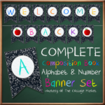 Free Back To School Banner Bunting Full Alphabet Number