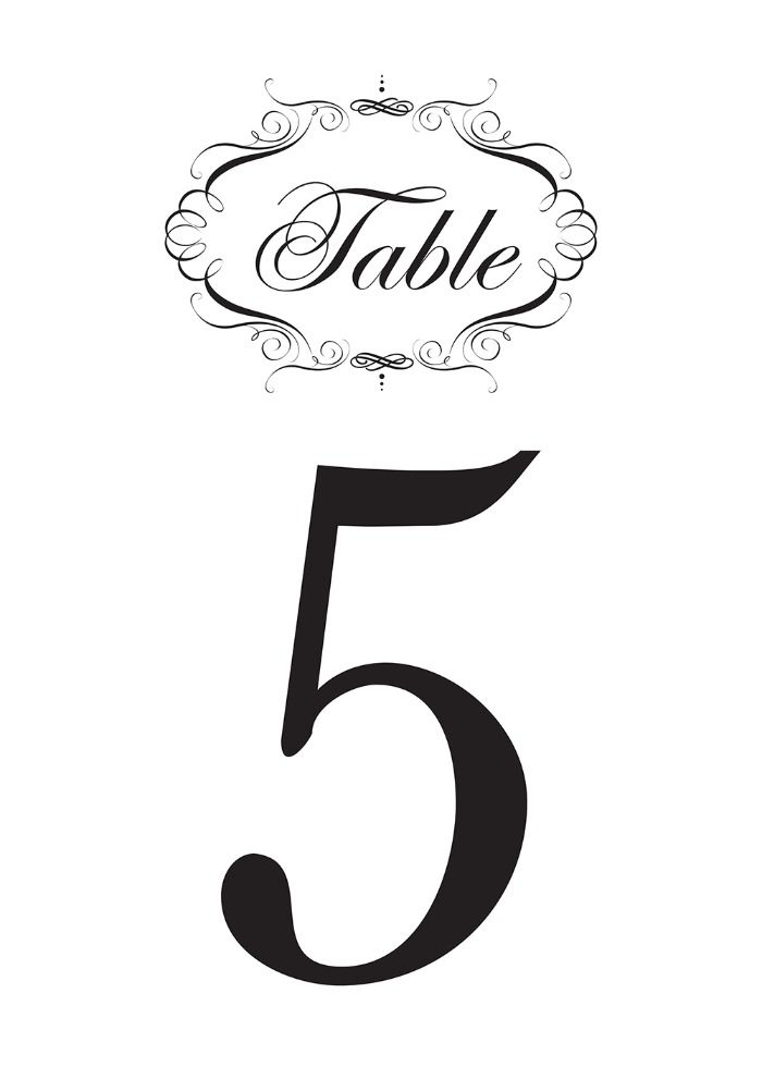 Free Fancy Printable Table Numbers Wedding Table Numbers Free Fancy Printable Table Numbers Wedding Table Numbers