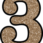 Free Glitter Numbers 0 9 To Download And Print