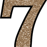 Free Glitter Numbers 0 9 To Download And Print