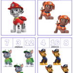 FREE Paw Patrol Number Clip Cards Numbers 1 20 Numbers