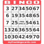 Free Printable 1 20 Number Bingo Card Generator