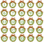 Free Printable Advent Calendar Numbers Christmas Advent