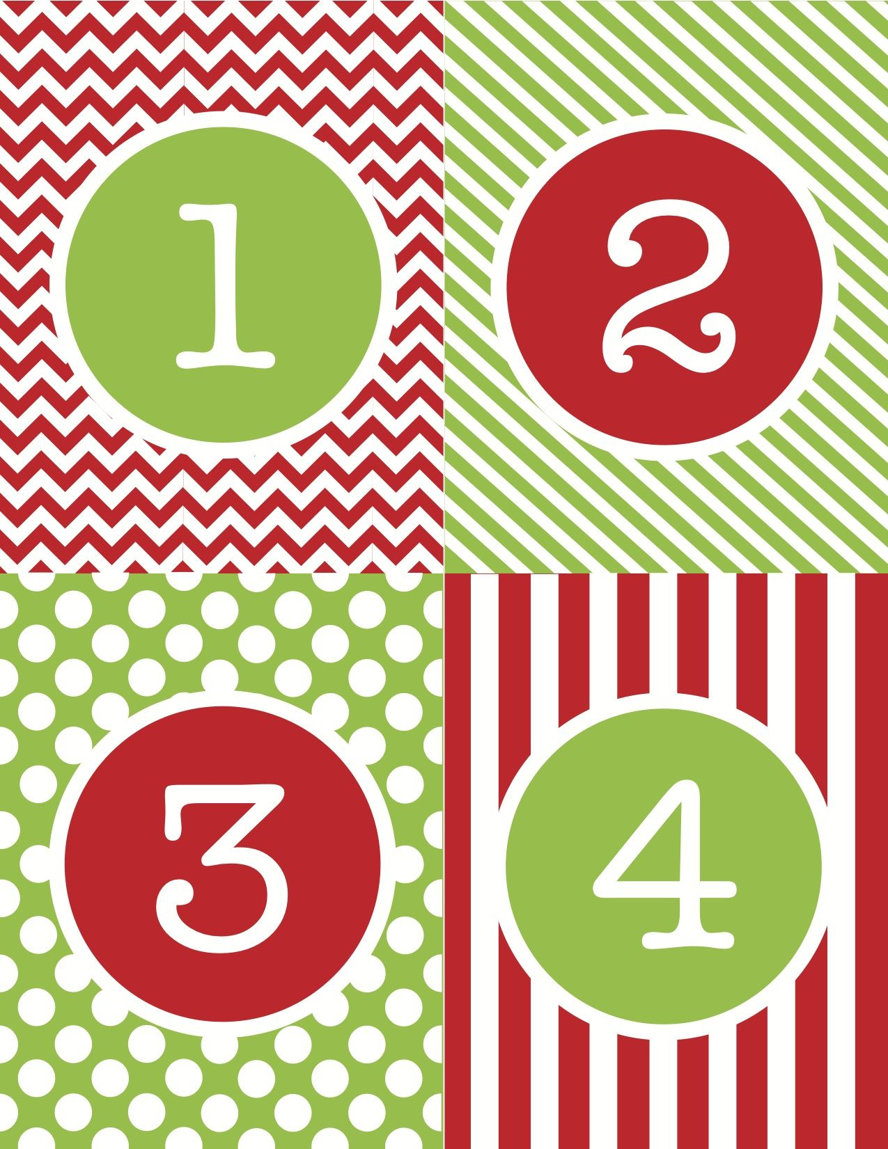 Free Printable Advent Calendar Numbers Printable Advent Free Printable Advent Calendar Numbers Printable Advent