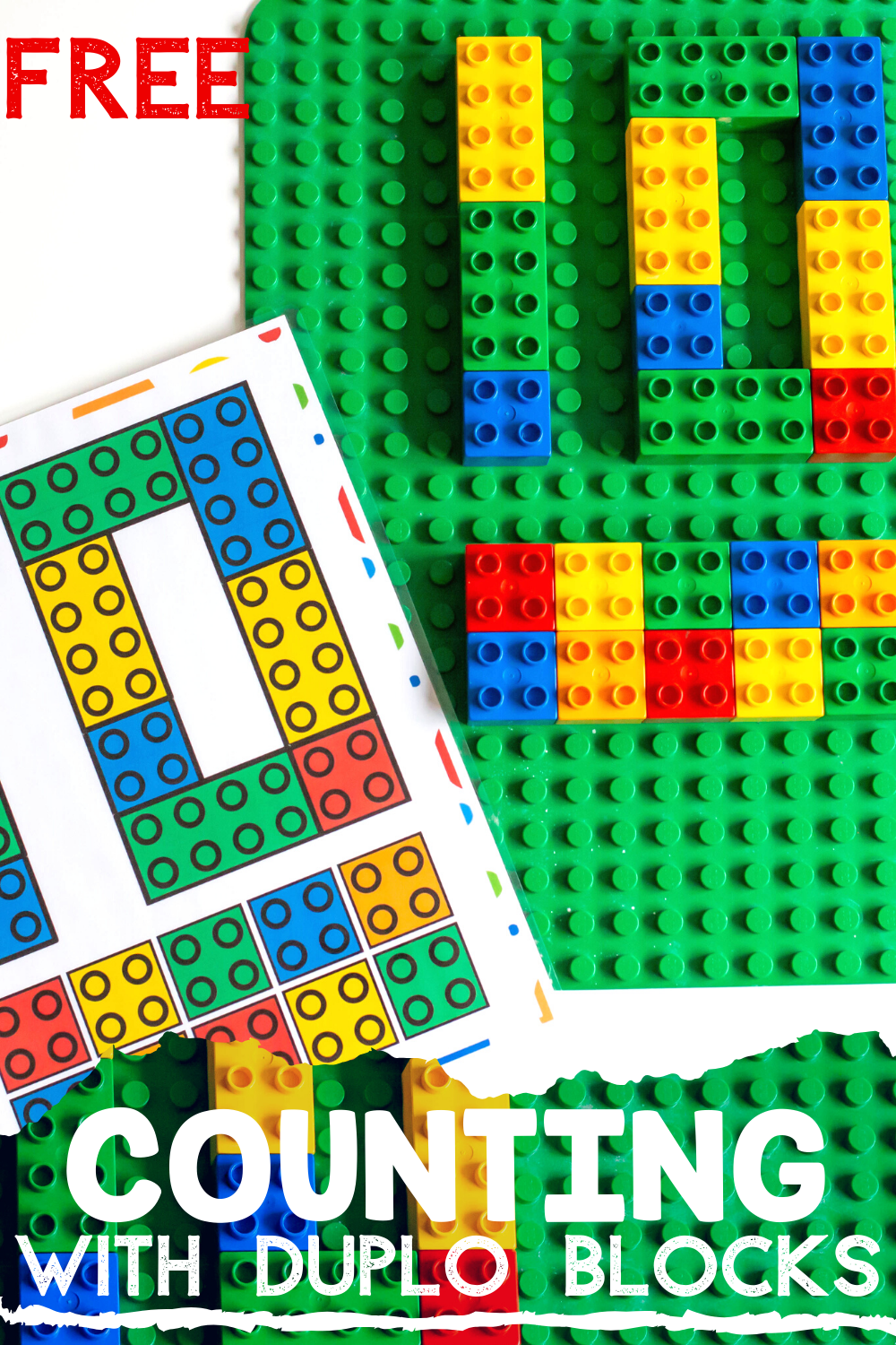 Free Printable DUPLO Counting Mats For Preschoolers Math Free Printable DUPLO Counting Mats For Preschoolers Math