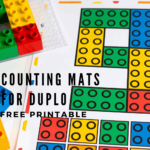 Free Printable DUPLO Counting Mats For Preschoolers Math