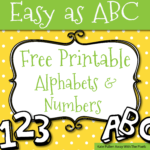 Free Printable Letters And Numbers For Crafts