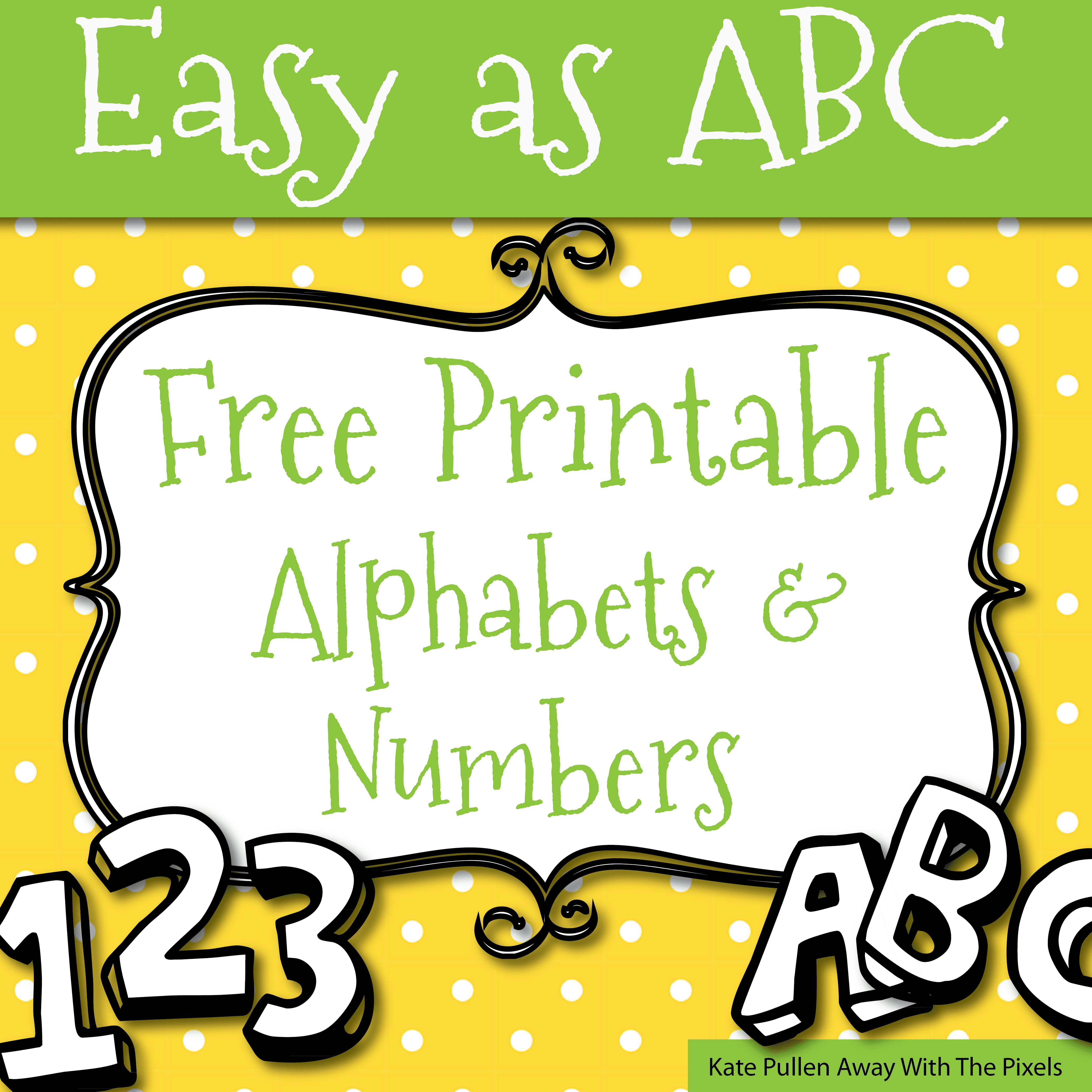 Free Printable Letters And Numbers For Crafts Free Printable Letters And Numbers For Crafts