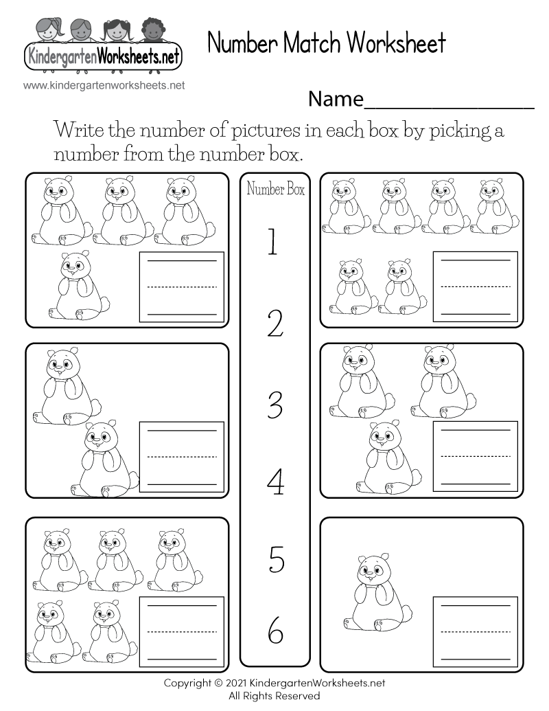 Free Printable Math Numbers Worksheet For Kindergarten