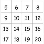 Free Printable Number Bingo Cards 1 20 Free Printable