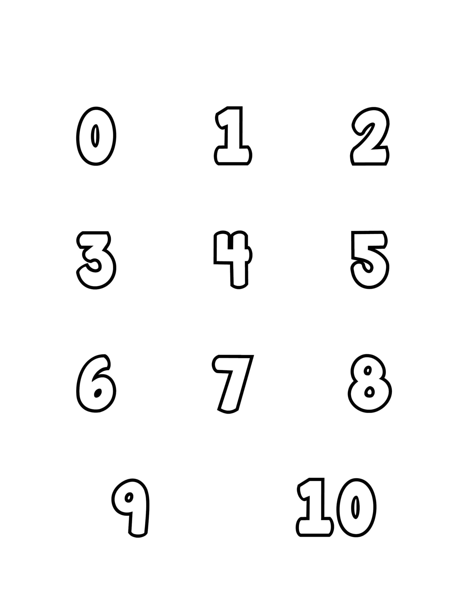Free Printable Number Bubble Letters Bubble Numbers Set 0 Free Printable Number Bubble Letters Bubble Numbers Set 0