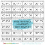 Free Printable Numbered Ticket Template Free Printables