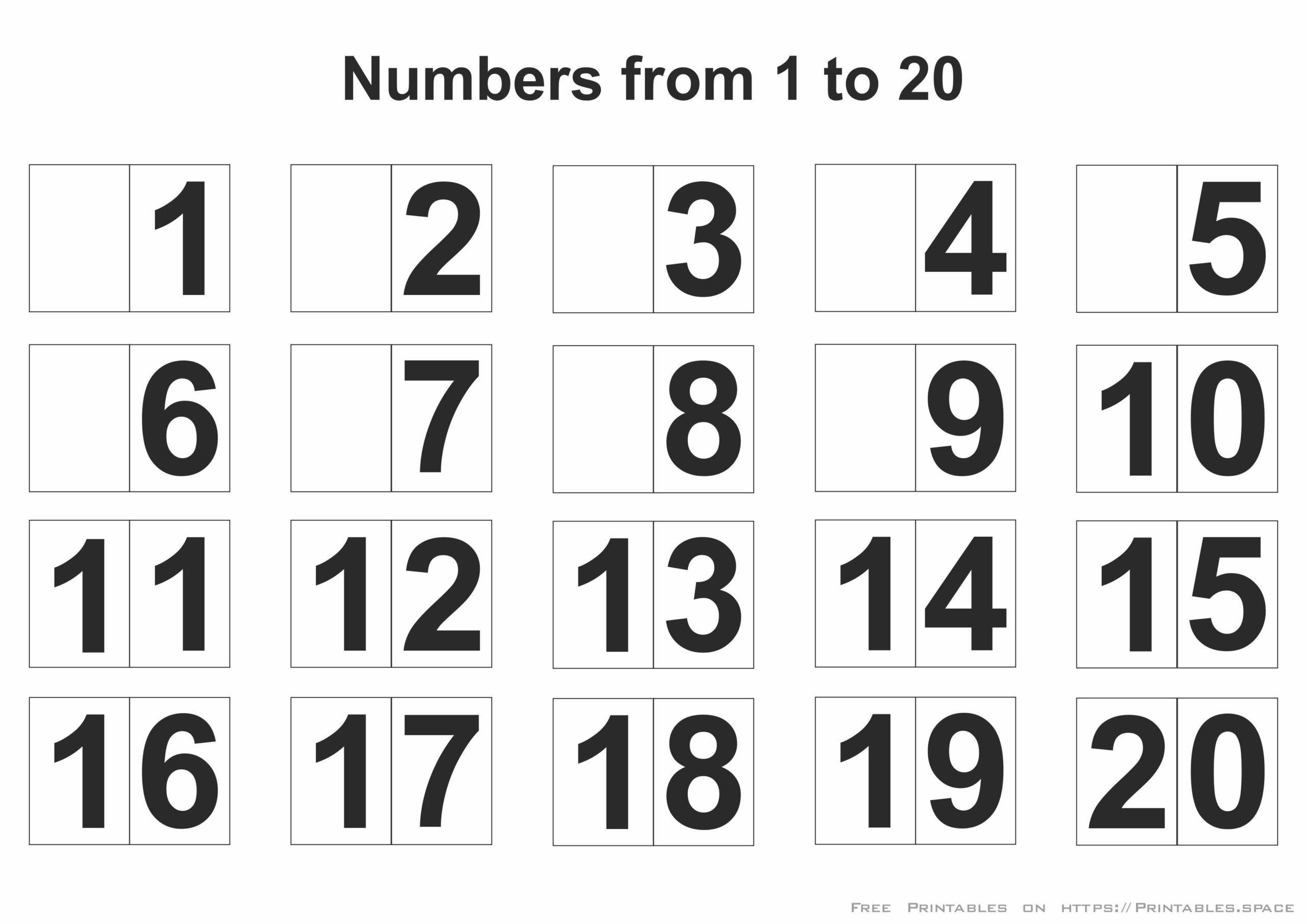 Free Printable Numbers 1 20 Free Printable Free Printable Numbers 1 20 Free Printable