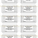 Free Printable Raffle Ticket Template Printable Numbered