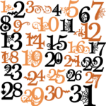 Halloween Numbers SVG Cutting Files Halloween Svg Cuts