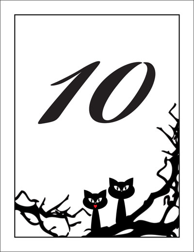 Halloween Wedding Theme Table Number Halloween Wedding Theme Table Number