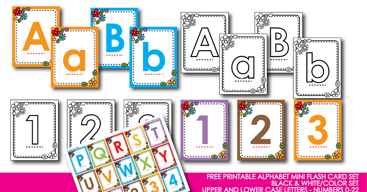 HoneyBops Free Printable Alphabet Mini Flash Card Set HoneyBops Free Printable Alphabet Mini Flash Card Set