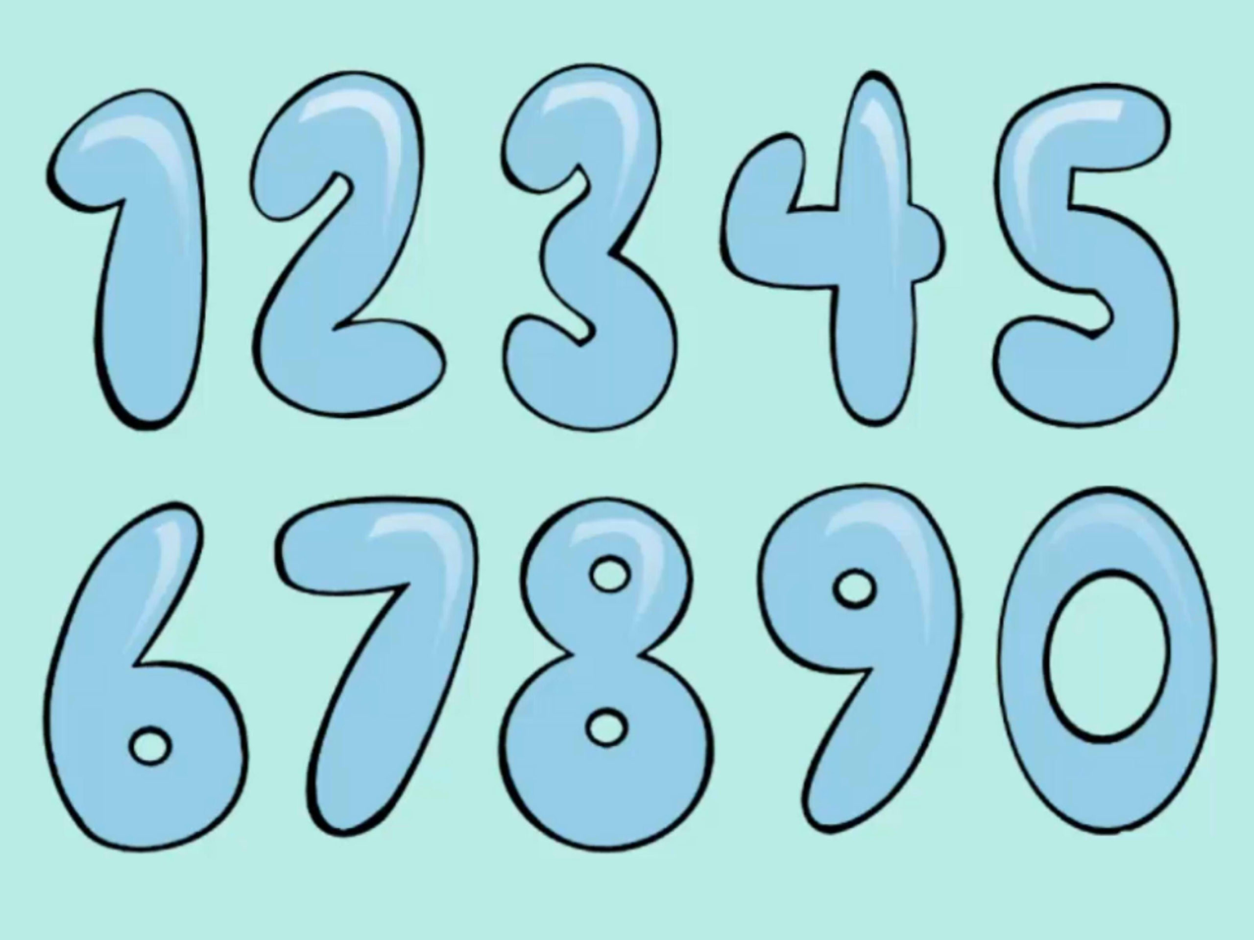 How To Draw Bubble Numbers Bubble Numbers Bubble How To Draw Bubble Numbers Bubble Numbers Bubble