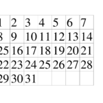 Image Result For Printable 1 31 Printable Calendar