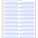 Important Phone Numbers Printable Type Ready Editable