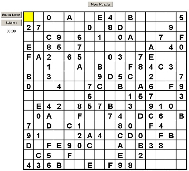 Jumbo Sudoku 16x16 Instructions Sudoku Japanese 