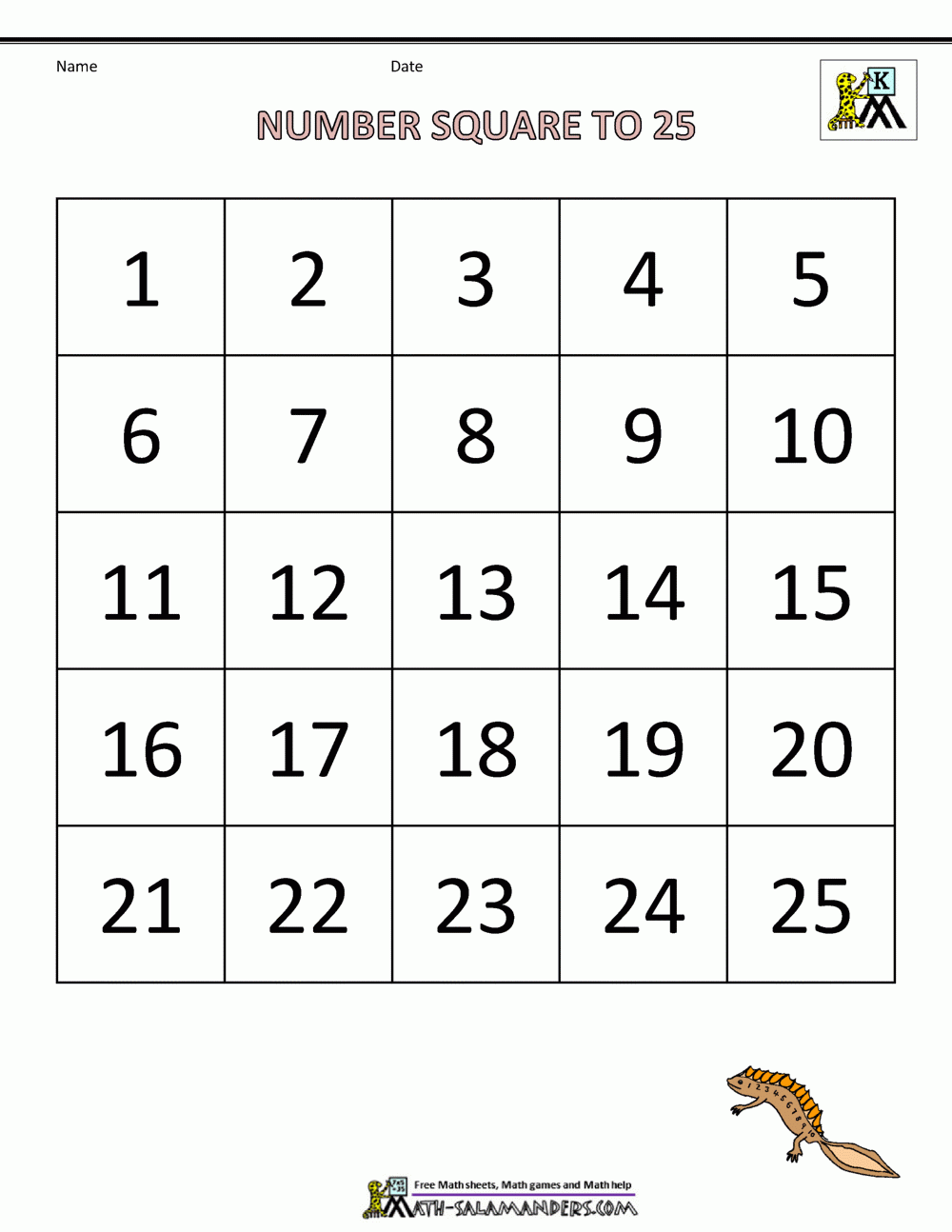 Kindergarten Math Printables