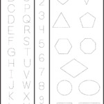 Letters Numbers And Shapes Tracing Worksheet Shape