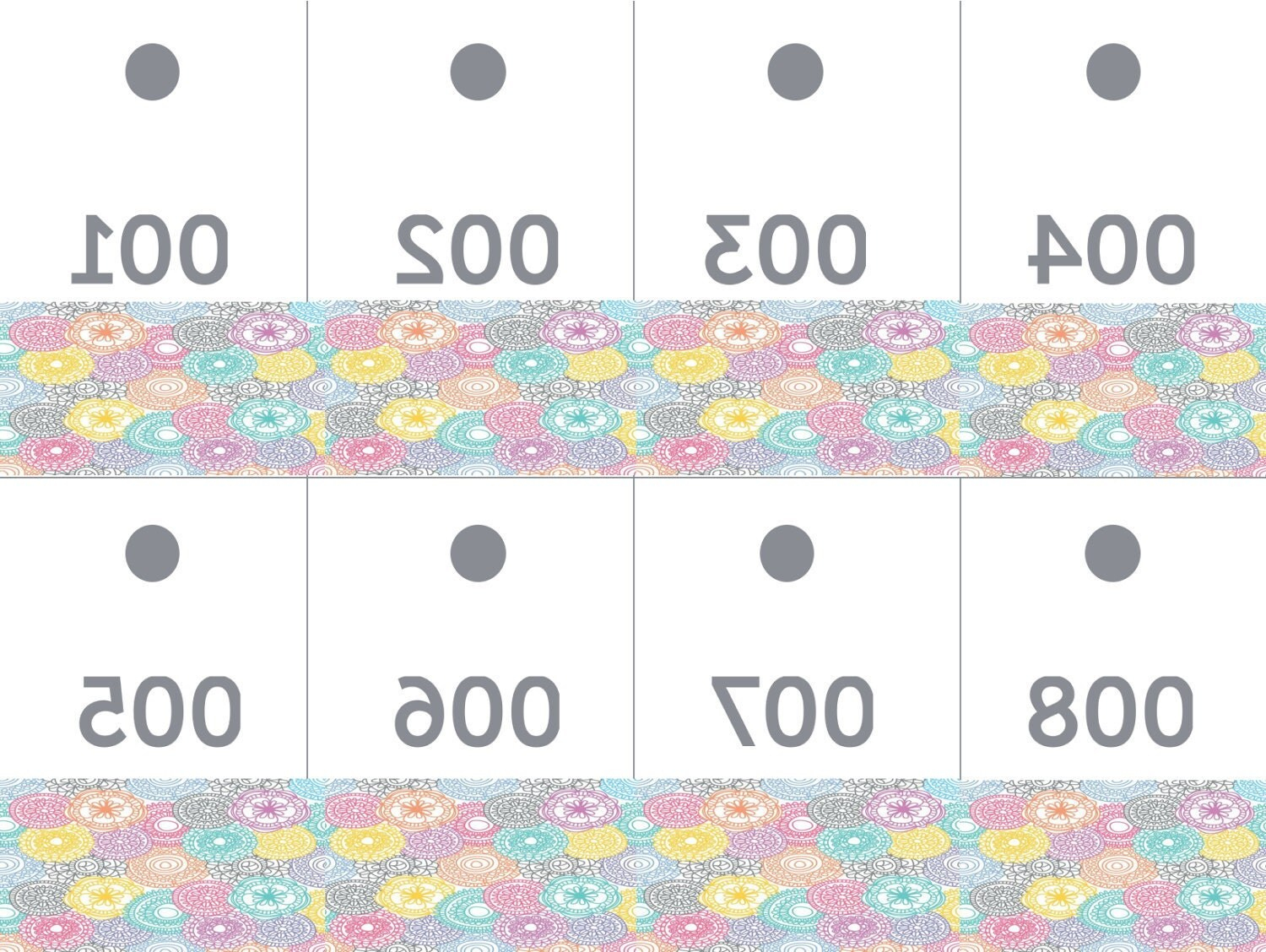 Live Sale Mirrored Numbers Filigree With Holes To Hang On