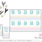 Live Sale Numbers Stripes Printable Digital Download