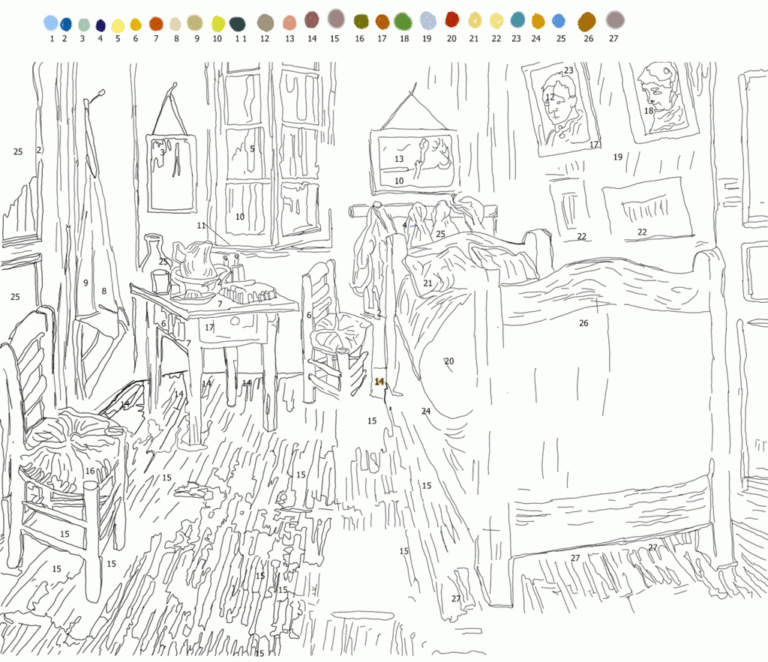 Make A Van Gogh Paint By Numbers Artwork Paint By Number
