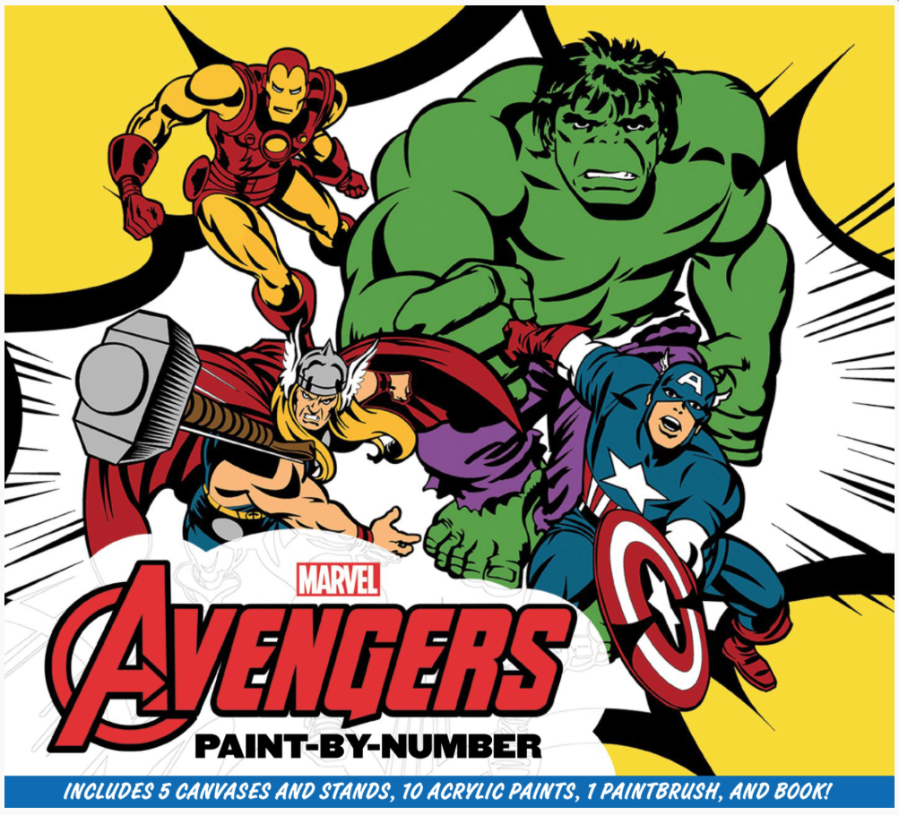 Marvel The Avengers Paint by Number Kit Joe Corroney 