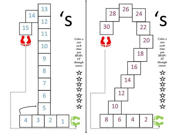 Math Hopscotch Skip Counting Or Multiplication Facts 1 s 