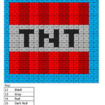 Minecraft Color By Number Coloring Squared Minecraft
